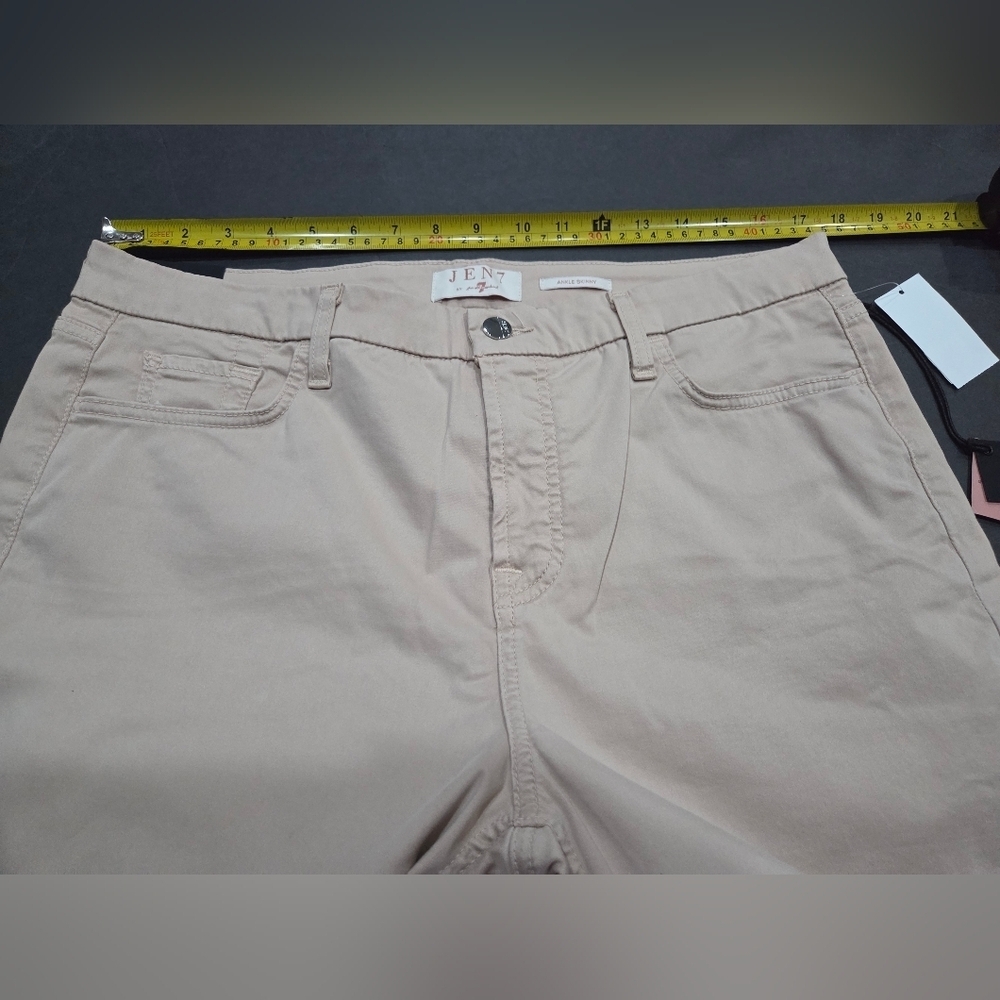 NWT Jen 7 By 7 For All Mankind Women's Tan Pants Sz.14 - Picture 7 of 9